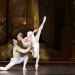 Dancers perform a pas de deux