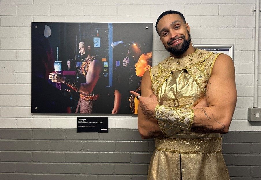 Ashley Banjo backstage at Mayflower Theatre